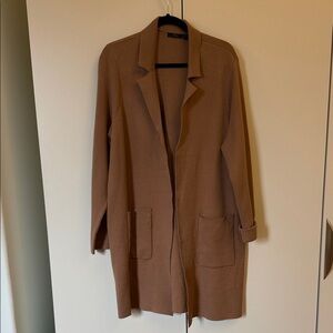 Women's RDI Camel Knit Sweater Coat